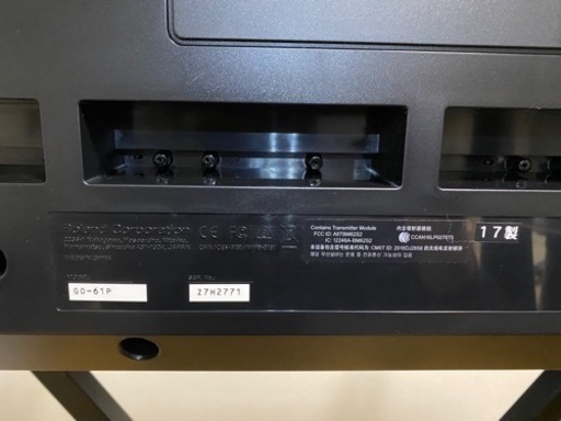 Roland Go Piano GO-61P 電子キーボード　スタンド、椅子付き