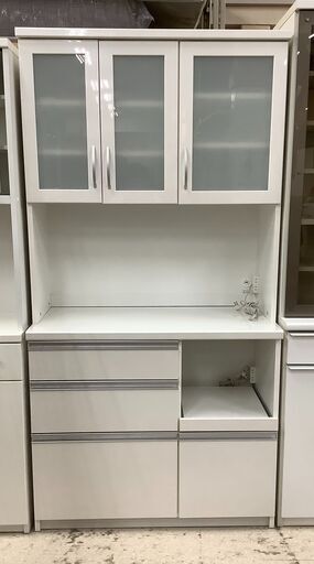 創愛ファニチュア レンジボード ハイタイプ アンディ100R-W WH ブルーモーション【ユーズドユーズ名古屋天白店】 J1232