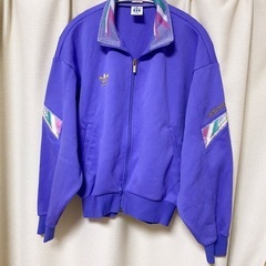 adidas アディダス   ジャージ　デサント製　紫
