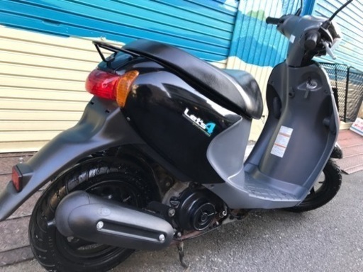 スズキ レッツ4後期CA45A黒美車 4ストFI 原付2種選択可/好調美車 保証付 他写真動画アリ