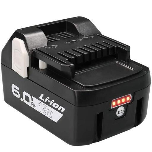 日立 18V バッテリー 互換 6.0Ah bsl1860b リチウムイオン電池 残量表示付\n\n