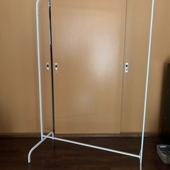 お取引中 無料 IKEA イケア ハンガーラック 白 中古 メタル