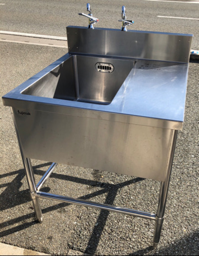 ⭐︎中古品　フジマック　1槽水切りシンク　750×750×800mm 厨房機器⭐︎