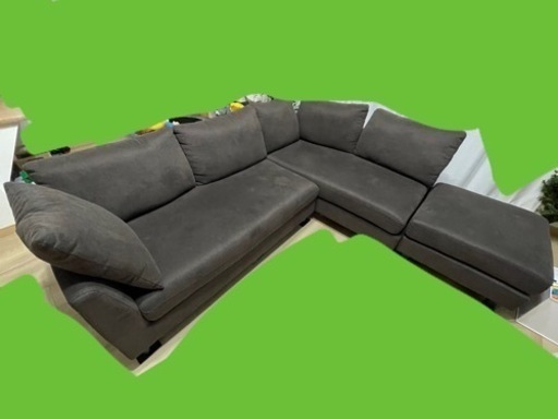 3人がけL型ソファ