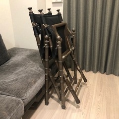 折り畳み可能　椅子2脚の画像