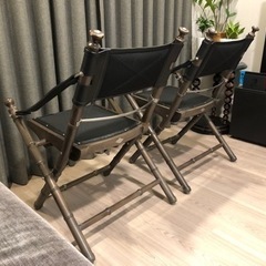 折り畳み可能　椅子2脚の画像