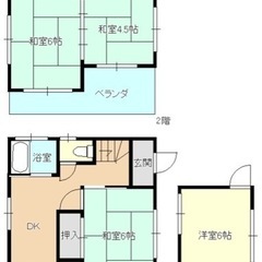 4DK 洋室1部屋和室3部屋　【DIYできる戸建て】ペットも飼育...