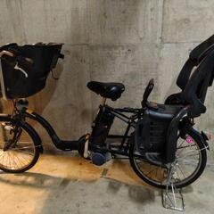 お台場引取限定　電動自転車　チャイルドシート　二人用