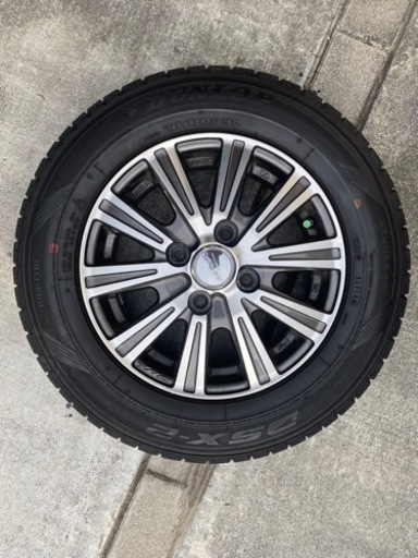 【美品】本日限り スタッドレスタイヤ★145/80R13 ダンロップ DSX-2 4本セット★程度良!!