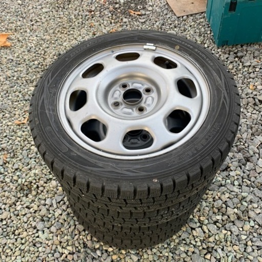 スズキ 純正 ハスラー スチールホイール + スタッドレスセット 15×4.5J 4H-100 165/60R15 中古品