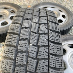スズキ 純正 ハスラー スチールホイール + スタッドレスセット 15×4.5J 4H-100 165/60R15 中古品の画像
