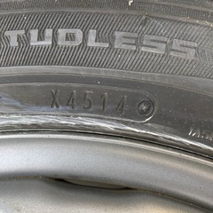 スズキ 純正 ハスラー スチールホイール + スタッドレスセット 15×4.5J 4H-100 165/60R15 中古品の画像