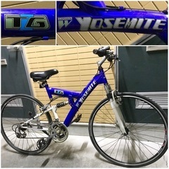 YOSEMITEフルサスOLDマウンテンバイクMTBヴィンテージ改700C自転車