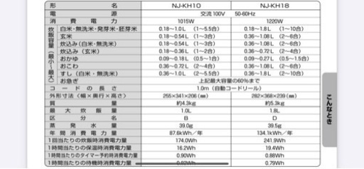 ❗️5.5合炊き　三菱IHジャー炊飯器❗️