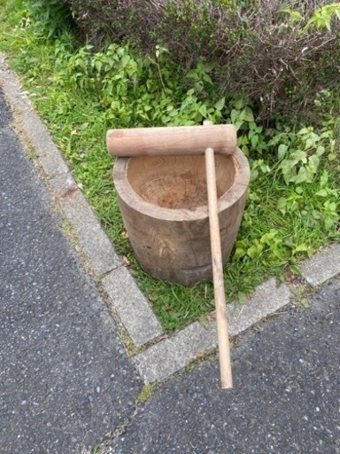 杵と臼のセット　餅つき