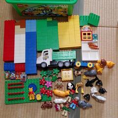 レゴ　DUPLO  楽しいどうぶつえん　2バケツ+アンパンマン