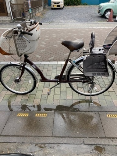 あさひ　子供乗せ26インチ3段ギア　オ一トライト　2018年