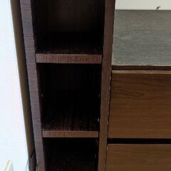 収納付きベッドフレーム　セミダブル　引取限定の画像