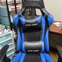 ⭕️gtracing japan 青色　ゲーミングチェア！引き取り希望の画像