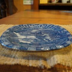 スウェーデンRORSTRAND(ロールストランド)社よりGunnar Nylund(グンナー ニールンド) デザイン、1971年のクリスマスイヤープレート♪希少な北欧ヴィンテージ壁掛けインテリア♪BK331の画像