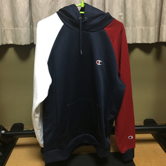 チャンピオン パーカー 赤紺 L