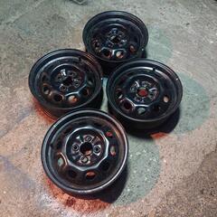 商談中❗【スタッドレス組めます❗】14インチ日産純正ホイールキューブ