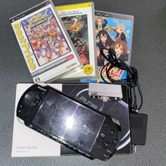 PSP3000本体とソフト3本、ワンセグチューナー