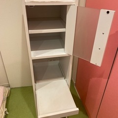 棚、チェスト、食器棚、コンセント付き、調理家電収納ホワイト、白、台所、キッチン収納の画像