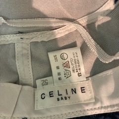 セリーヌデニムサロペットと帽子のセットの画像