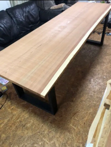 大幅値下げ☆ 大特価 極上木目 W237サイズ 無垢一枚板ダイニングテーブル 近場お届け無料☆