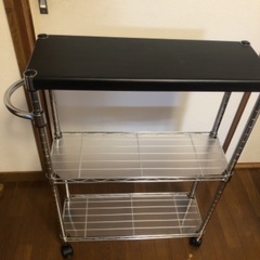 メタルシステム　3段スチールラック キャスター付き メタルシステム 3段スチールラック キャスター付き METALSISTEM メタル