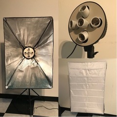 撮影用照明セット/5灯ソケット/写真撮影/商品撮影/ライト照明の画像