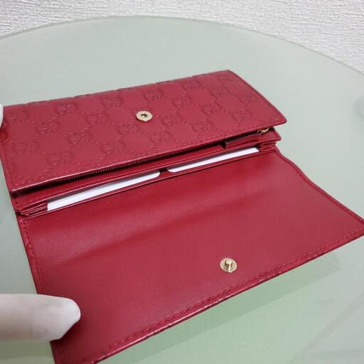 GUCCI グッチ グッチシマ GG ラブリーハート レザー 財布 長財布