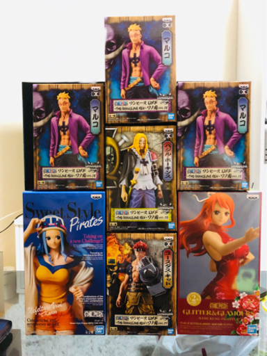 ONE PIECE フィギュア　9点セット　まとめ売り 値下げ】ワンピースフィギュア 9点せっと 沖縄市のおもちゃ
