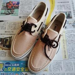 24.0 茶色 スニーカー