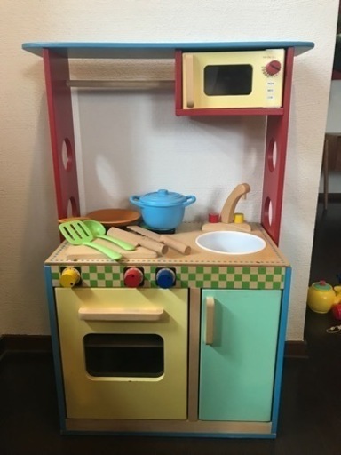 【お取引先決まりました】木製　キッチン　おもちゃ　ままごと　引き取りのみ