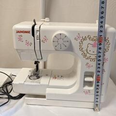 ハローキティ電動ミシン ジャノメ　Sew D'Lite JA525　ハンドメイドの画像
