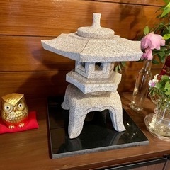 成約済み 真壁 御影石 灯篭 お譲りいたします。