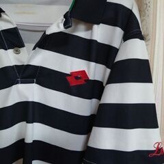 美品 ロット Tシャツ ワイシャツ XL ボーダー 【サッカー、テニス、ラグビー、アメフトなど】の画像