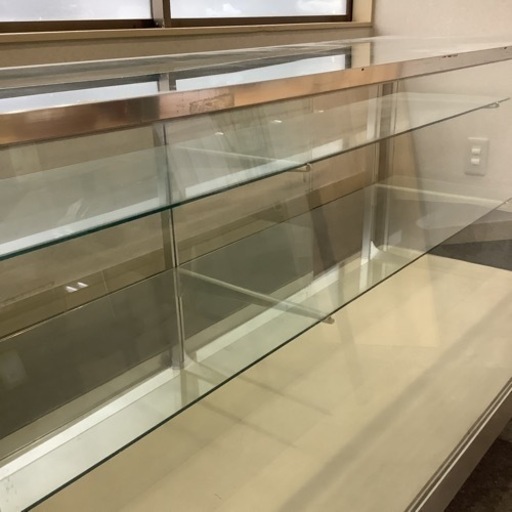 【取引中】タテヤマ　ガラスショーケース　3段　中古　店舗用 中古】直接引き取り限定 タテヤマアドバンス ガラス ショーケース 幅 