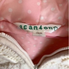 3can4on  キッズ　子供　アウター　服　kids 120㎝　ボア　パーカーの画像