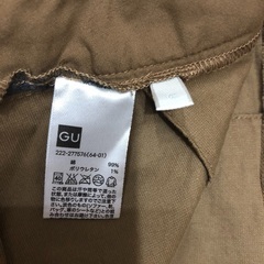 GU コーデュロイブラウンスカートの画像
