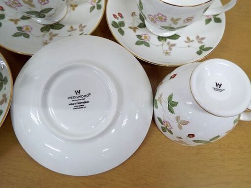 5客セット ウェッジウッド ワイルドストロベリー カップ＆ソーサー 札幌 中央区