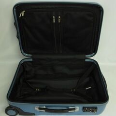 rd0717　ハードキャリーケース　ブルー系　TSAロック付　スーツケース　キャリーバッグ　二輪キャスター　鍵付き　旅行バッグ　トラベル　かばん　青の画像