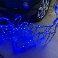 トナカイ　イルミネーション　外置きの画像