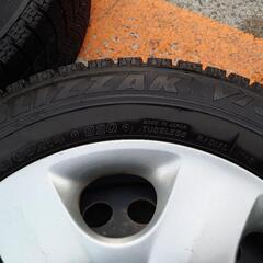 25日から雪予報　❄　とりあえず必要な方に　格安　ホイール付き　スタッドレスタイヤ４本　 175/65R/14　ブリヂストン　VRX　フィットなどに　②の画像
