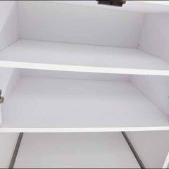 食器棚 フクダクラフト KZS-NLPJ ホワイト レンジボードの画像