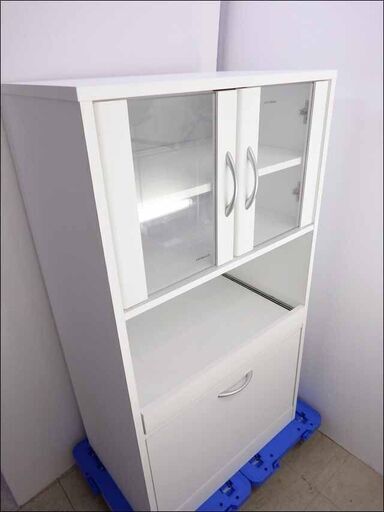 食器棚 フクダクラフト KZS-NLPJ ホワイト レンジボード (トップ新札幌