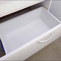 食器棚 フクダクラフト KZS-NLPJ ホワイト レンジボードの画像