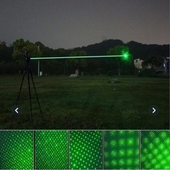 【新品未使用】グリーン　レーザーポインターPro　緑 プロフェッショナル　レーザー　強力　High power 指星器ー④の画像